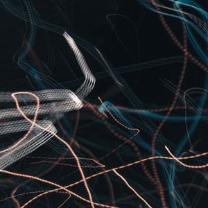 Dynamic light lines representing movement energy.